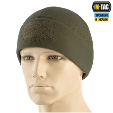 Шапка M-Tac Watch Cap Elite фліс (320г/м2) Dark Olive з липучкою 