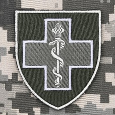Нарукавний знак Командування Медичних сил ЗСУ олива