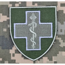 Нарукавний знак Командування Медичних сил ЗСУ (польовий)