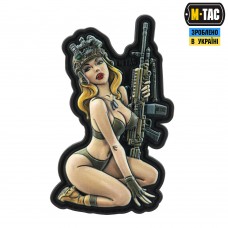 Купить PVC шеврон TACTICAL GIRL з ПНБ BLONDE Olive в интернет-магазине Каптерка в Киеве и Украине