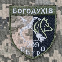 Шеврон 209 ОБ ТРО Богодухів піксель