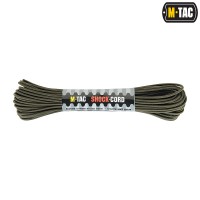 Шнур паракордовий 3мм SHOCK-CORD OD Green 15м