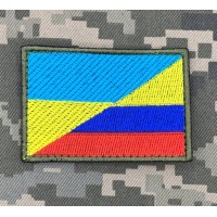 Нашивка прапор Колумбія-Україна