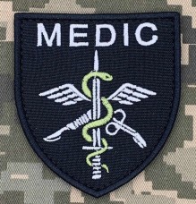 Купить Шеврон Medic Tactical Black в интернет-магазине Каптерка в Киеве и Украине