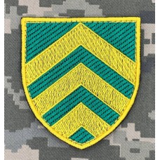 Нарукавний знак Управління по роботі з сержантським складом ЗСУ (кольоровий)