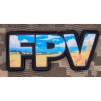 PVC нашивка FPV Ukrainian Field Black