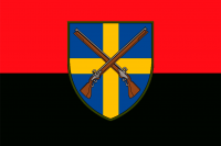 Прапор 144 окрема піхотна бригада Червоно-чорний
