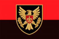 Прапор 15 ОБрАР червоно-чорний