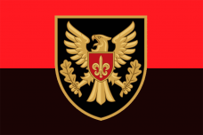 Прапор 15 ОБрАР червоно-чорний