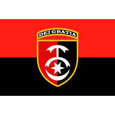 Прапор 30 ОМБр червоно чорний