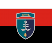 Прапор 35 ОБр МП червоно-чорний новий знак