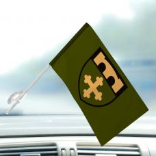 Автомобільний прапорець 91 окремий Охтирський полк оперативного забезпечення Олива