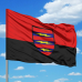 Прапор 3 Окрема Бригада Зв'язку червоно-чорний