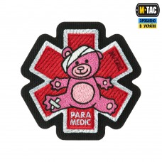 Купить M-TAC НАШИВКА PARAMEDIC МЕДВІДЬ (ВИШИВКА) PINK/BLACK в интернет-магазине Каптерка в Киеве и Украине