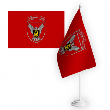 Настільний прапорець 15 окрема бригада артилерійської розвідки Червоний