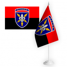 Купить Настільний прапорець 16 БрАА Броди Червоно-чорний в интернет-магазине Каптерка в Киеве и Украине