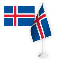 Настільний прапорець Ісландія