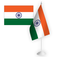 Настільний прапорець Індія