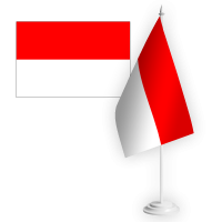 Настільний прапорець Індонезія