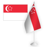 Настільний прапорець Сінгапур