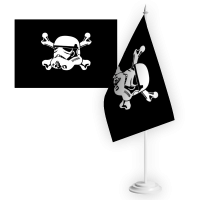 Настільний прапорець Імперський Штурмовик чорний