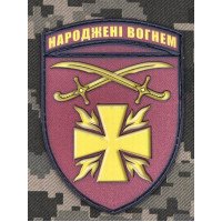 PVC Нарукавний знак 115 ОМБр Народжені вогнем 3D