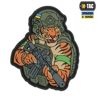 Нашивка Tiger зелений скотч olive PVC