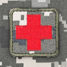 Купить Нашивка Медичний хрест піксель ММ14 в интернет-магазине Каптерка в Киеве и Украине