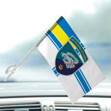 Автомобільний прапорець 18 ОБМП з новим знаком ВМСУ