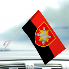 Автомобільний прапорець 27 РеАБР Червоно-чорний