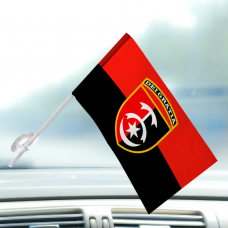 Купить Автомобільний прапорець 30 ОМБр червоно-чорний в интернет-магазине Каптерка в Киеве и Украине