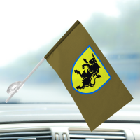Автомобільний прапорець 43 ОМБр олива