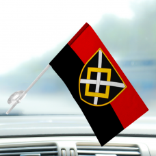 Автомобільний прапорець 47 Окрема Інженерна Бригада Червоно-чорний
