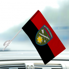Автомобільний прапорець 66 ОМБр червоно-чорний