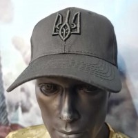 Бейсболка Glory to UKRAINE вишивка Тризуб чорна