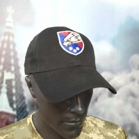 Бейсболка 25 ОПДБр чорна Ніхто, крім нас!