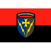 Прапор 164 РТБр ЗСУ червоно-чорний