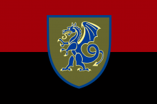Прапор 21 ОМБр червоно-чорний
