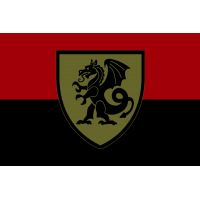 Прапор 21 ОМБр Червоно-чорний