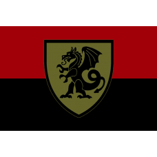 Прапор 21 ОМБр Червоно-чорний