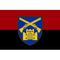 Прапор 23 ОСБ ЗСУ Червоно-чорний