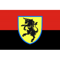 Прапор 43 ОМБр червоно-чорний