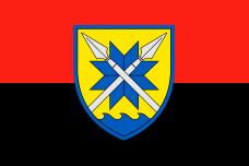 Прапор 56 Маріупольска Окрема Мотопіхотна Бригада Червоно-чорний