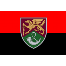 Прапор 71 окрема єгерська бригада Новий знак червоно чорний