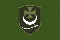 Прапор бригада Буревій НГУ зелений
