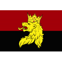 Прапор 24 ОМБр Червоно-чорний
