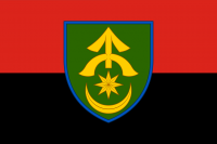 Прапор 31 окрема механізована бригада червоно-чорний