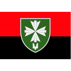 Прапор 99 окремий батальйон управління та забезпечення ССО ЗСУ червоно-чорний