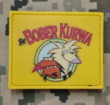 Купить PVC шеврон The Bober Kurwa yellow в интернет-магазине Каптерка в Киеве и Украине