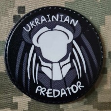 PVC шеврон Ukrainian Predator Black